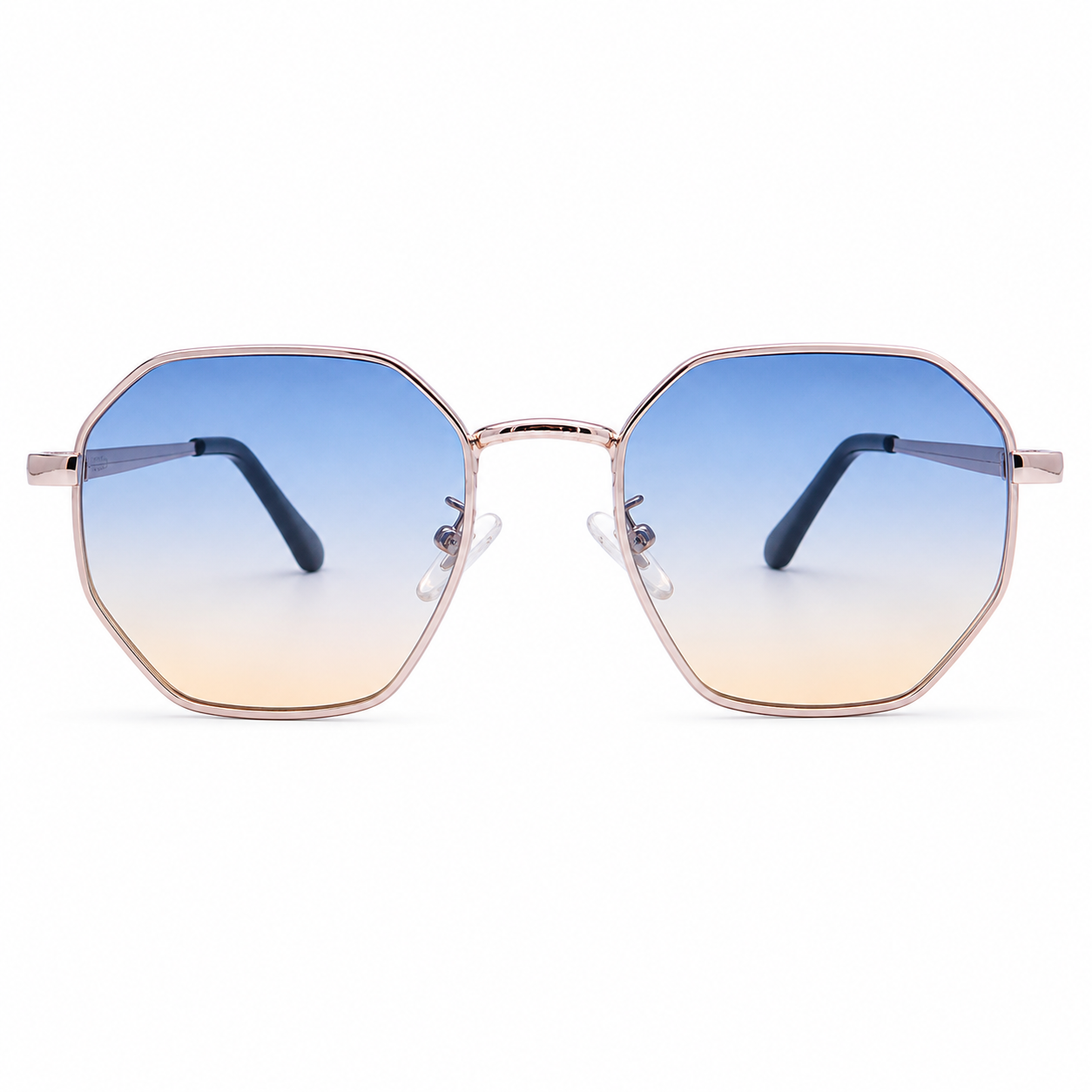 Lentes de sol Vespa DYVE-054 geométrico dorado bicolor degradé