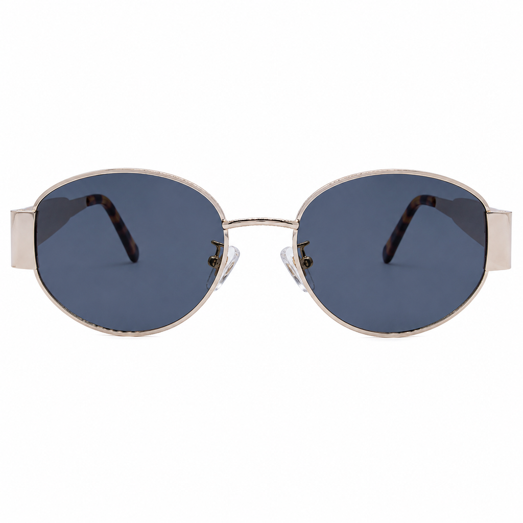 Lentes de sol Vespa DYVE-086 ovalado metal dorado gris
