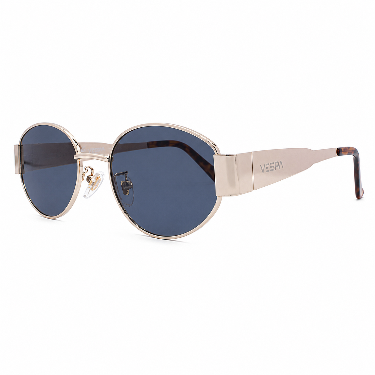 Lentes de sol Vespa DYVE-086 ovalado metal dorado gris